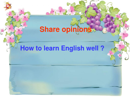 how to learn English well