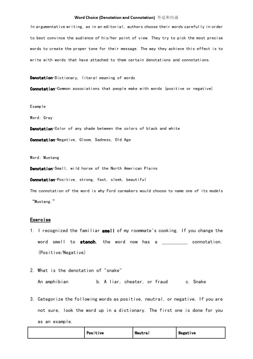 connotationdenotation内涵外延