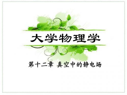 真空中的静电场总复习