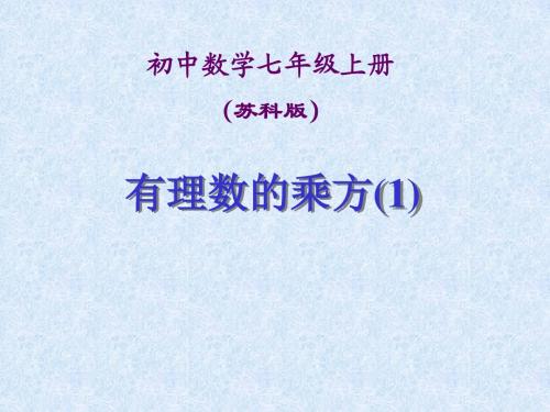 有理数的乘方(1)