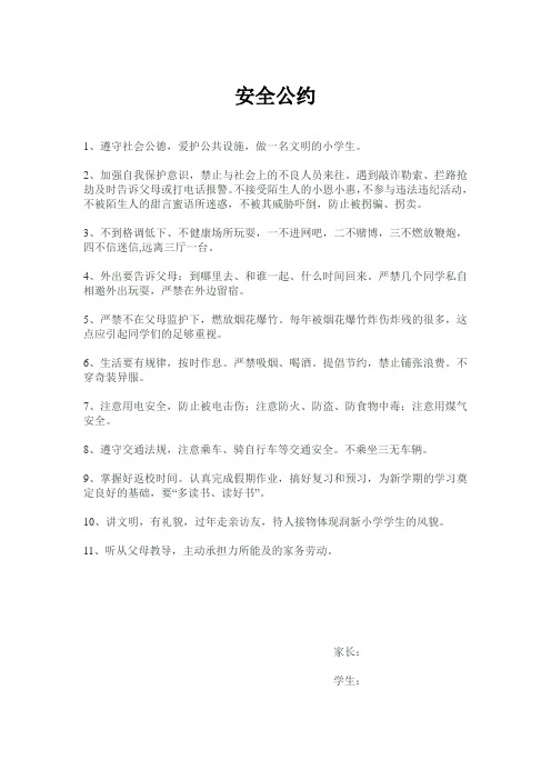 安全公约