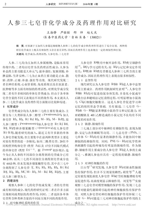 人参三七皂苷化学成分及药理作用对比研究_王海静 (1)