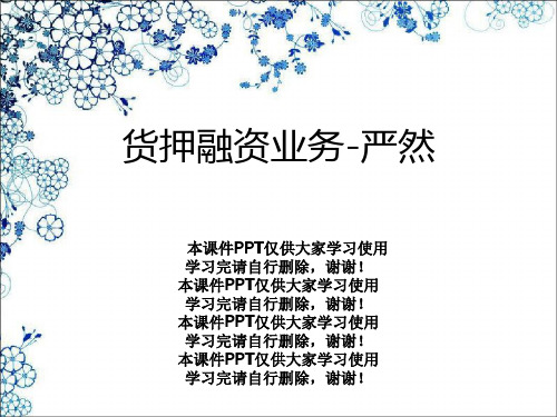 货押融资业务-严然