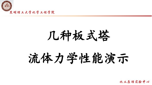 几种板式塔流体力学性能演示