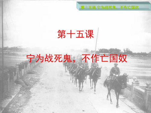 初一历史第十五课
