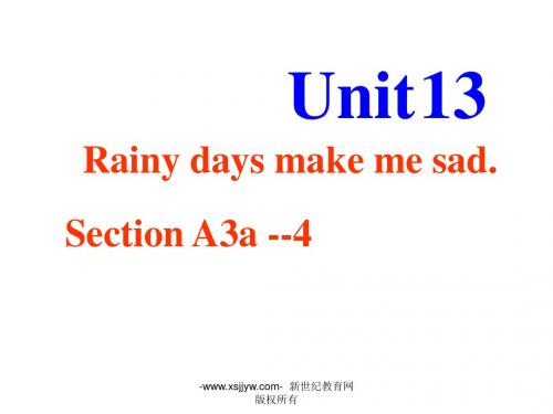 Unit 13 Rainy days make me sad.全单元课件(110张)