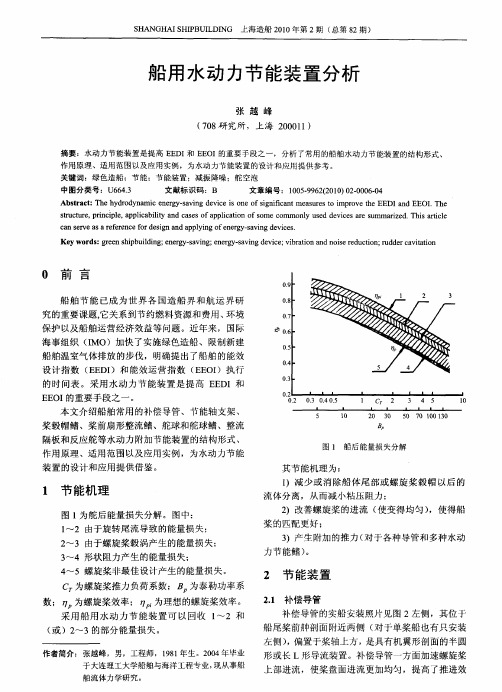 船用水动力节能装置分析