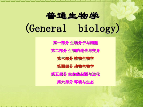 普通生物学-绪论ppt课件