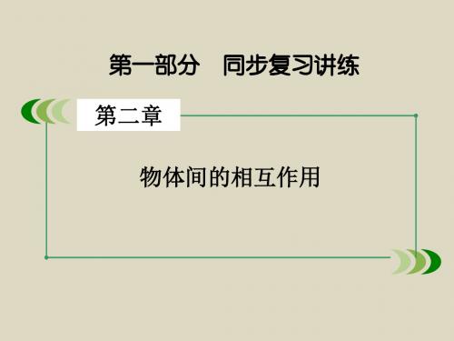 2016届高三物理一轮复习第2章第1讲《重力、弹力、摩擦力》课件(新人教版)