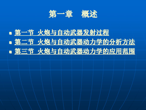 火炮与自动武器