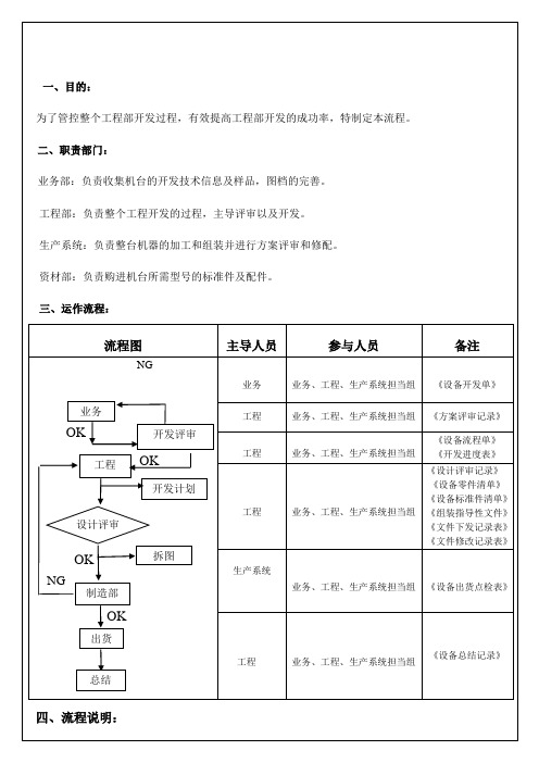 自动化控制公司工程部运作流程V3模版.0