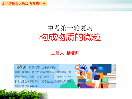 2020中考化学复习专题构成物质的微粒(共33张PPT)【精美版】