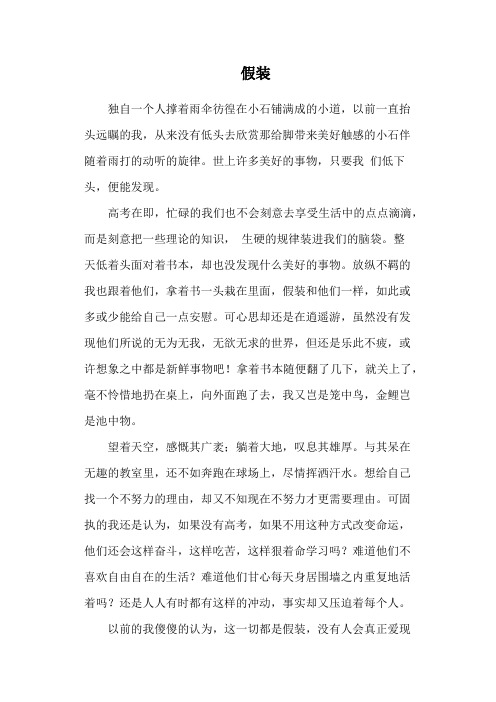 假装
