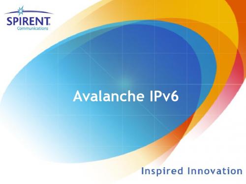 Avalanche IPv6测试配置和使用