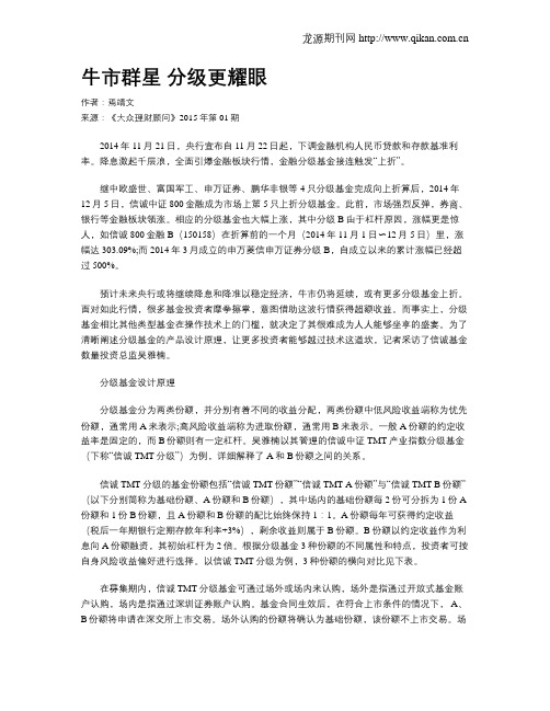 牛市群星 分级更耀眼