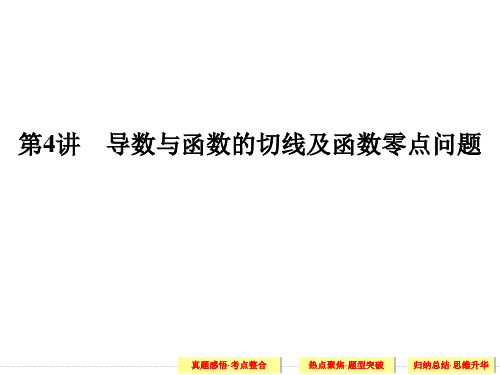 《创新设计》2017届高考数学(文)二轮复习(江苏专用)课件+Word版训练专题一 函数与导数、不等式 第4讲