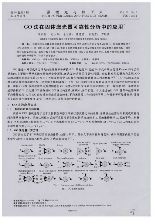 GO法在固体激光器可靠性分析中的应用