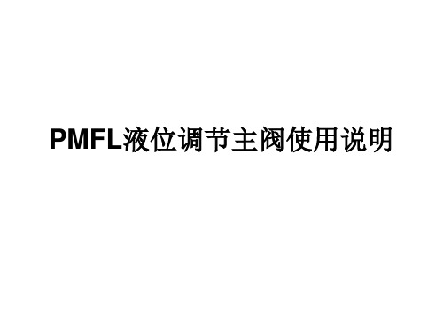 PMFL液位调节阀