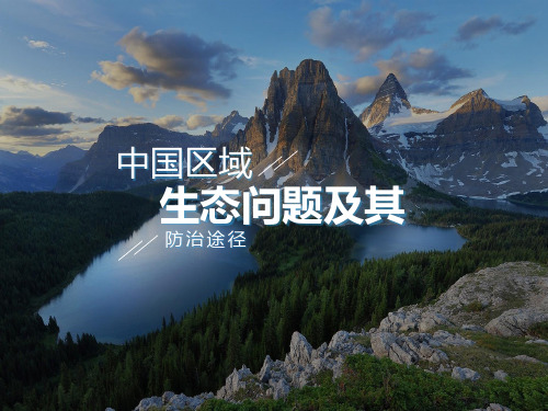 人教版高中地理选修六第四章第五节 中国区域生态环境问题及其防治途径教学课件 (共21张PPT)
