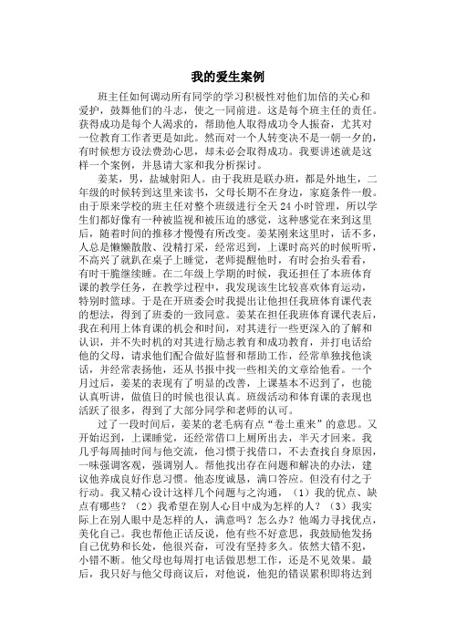 我的爱生案例