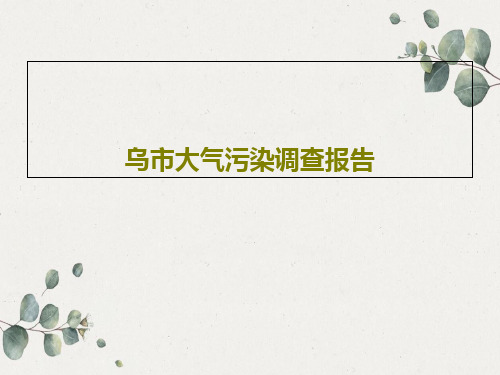 乌市大气污染调查报告共19页文档