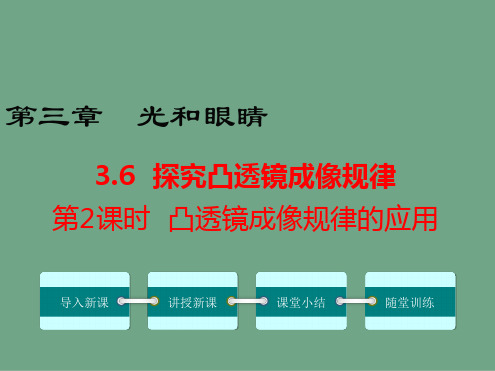 八年级物理上册探究凸透镜成像规律 课件新版粤教沪版