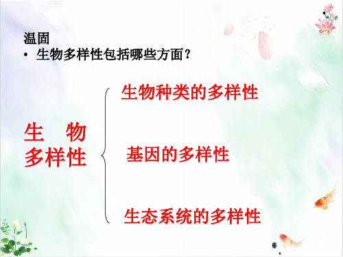 初中生物人教版《保护生物的多样性》ppt导学课件