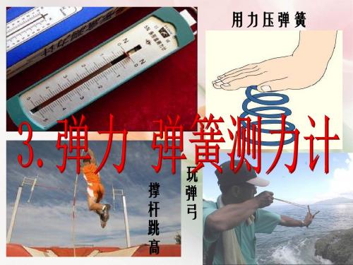 新教科版八年级物理上【课件】7.3弹力 力的测量