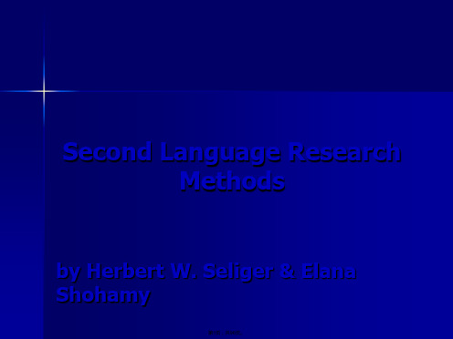 Second-Laguage-Research-Methods