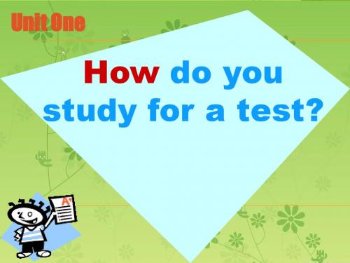 14-15学年八年级英语鲁教版下册课件：Unit 2 How do you study for a test？ SectionA Period1  精品课件