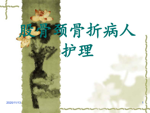 护理股骨颈骨折病人的护理 ppt课件