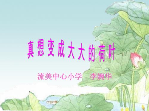 真想变成大大的荷叶精选教学PPT课件