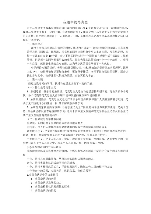 我眼中的马克思