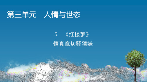 2020-2021学年高中人教版语文选修《中国小说欣赏》同步课件：第3单元5《红楼梦》情真意切释猜嫌