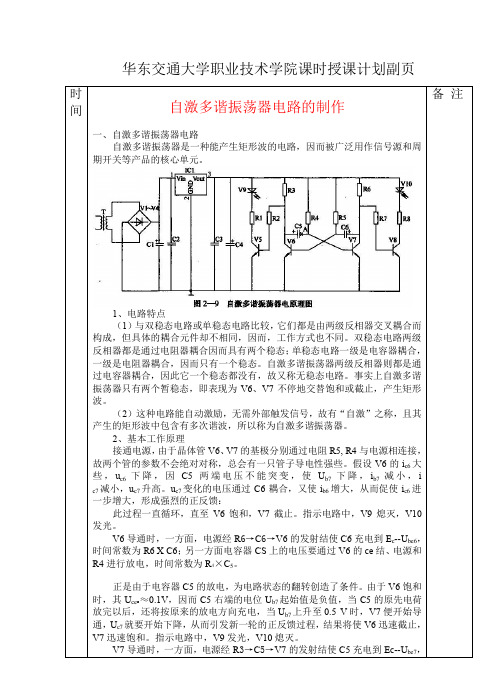 自激多谐振荡器电路
