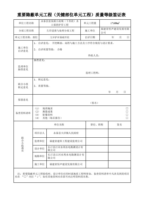 重要隐蔽工程1-10 高压旋喷桩