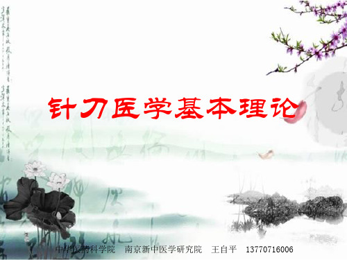 针刀医学原理与相关创新理论