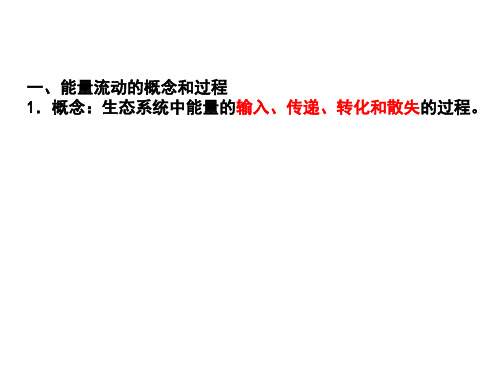 能量流动 物质循环