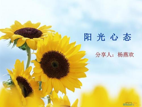 阳光心态培训材料(新)