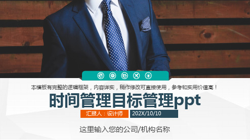 时间管理目标管理ppt