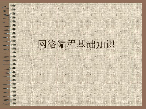 1网络编程基础知识精品PPT课件