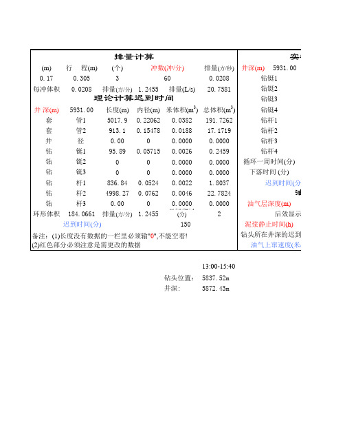 迟到时间计算公式