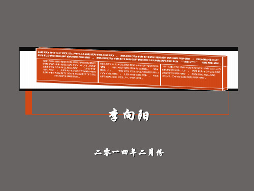 突破性领导力培训课程(PPT 53页)
