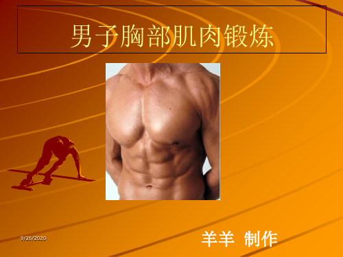 最新2019-胸部肌肉的锻炼方法-PPT课件