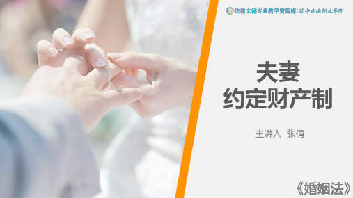 夫妻约定财产制.