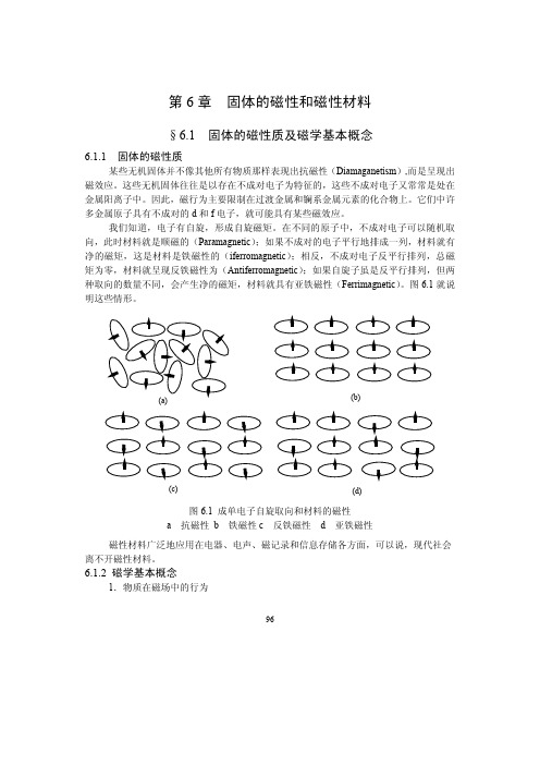 材料化学导论第6章-固体的磁性和磁性材料