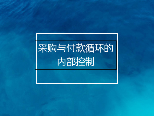 采购与付款循环-控制测试PPT课件