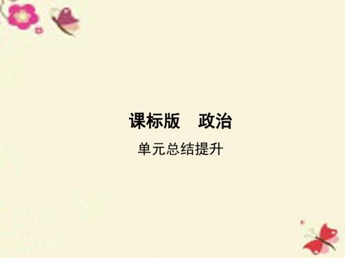 新课标2017版高考政治一轮复习第一单元公民的政治生活单元总结提升课件必修2