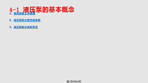 液压与气压之动力元件PPT课件