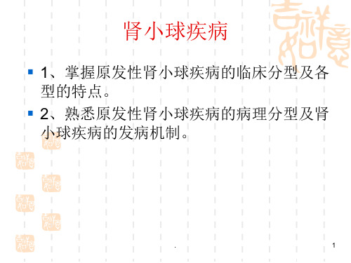 肾小球疾病教学ppt课件